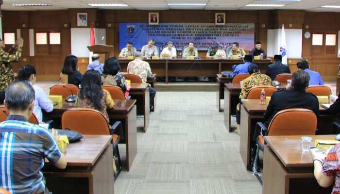 Pemko Jakbar bersama 3 pilar dan Kemenag mengadakan silaturahmi dengan 100 tokoh lintas agama. (Rachmi)