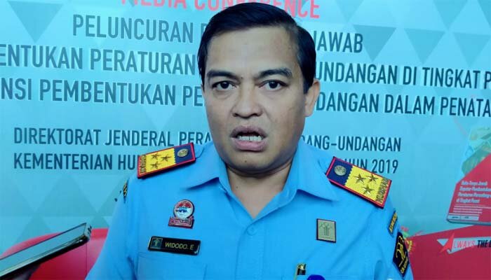 Dirjen Peraturan Perundang-Undangan Kemkumham, Prof. Dr. Widodo Ekatjahjana, SH. (Rizal)